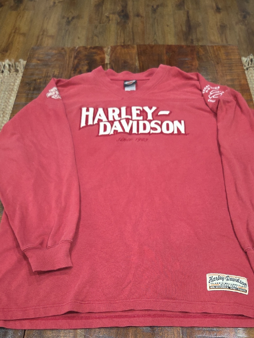 Retro Harley Davidson Long Sleeve Shirt